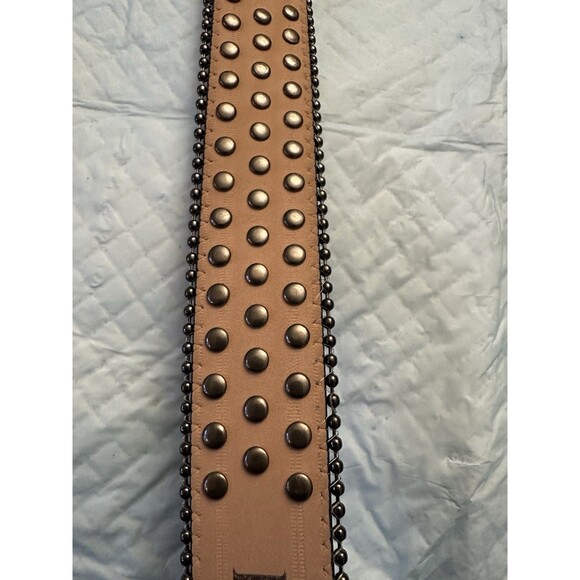Luxe International Red Studded Belt, Size XS(30-34), Stones Put In By Hand main image 4